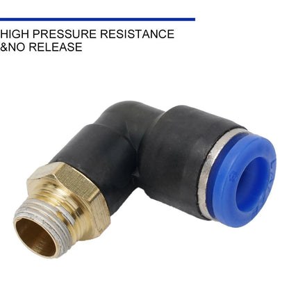 10pcs 1/8 L Fitting Connector Tube 8mm for Coats Tire Changer