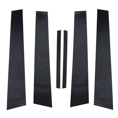 6Pcs Car Door Window Pillar Post Trim Covers for Dodge Charger (2011-2021)