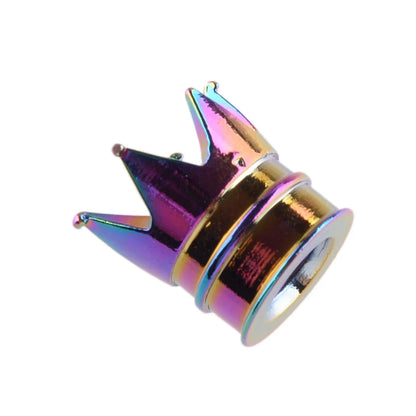 Multi Color Aluminum Crown Wheel Tire Valve Stem Caps for Car