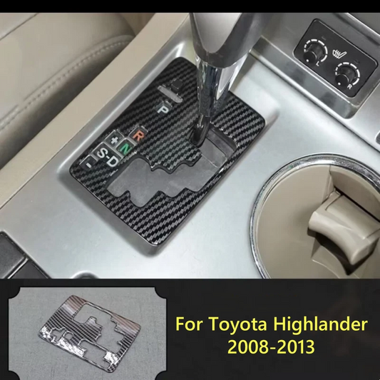 1X Wood Grain Center Console Gear Shift Panel for Toyota Highlander (2008-2013)