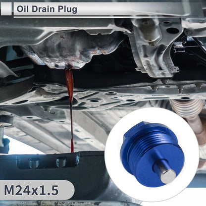 Engine Oil Drain Plug M24x1.5 with Gasket for Car/Motorcycle/Boat