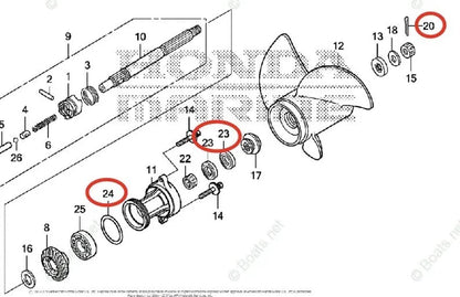 Lower Gearcase Seal Kit for Honda Marine BF40D BF50D
