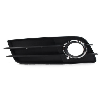 Front Bumper Fog Light Grille Cover with Chrome Ring for Audi A4 B8 S4 (2008-2012)