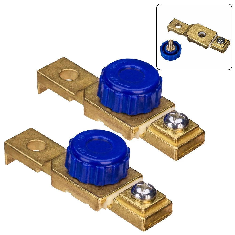 2x 80A Master Disconnect Isolator Terminal Cut Off Switch for Car/Motorcycle