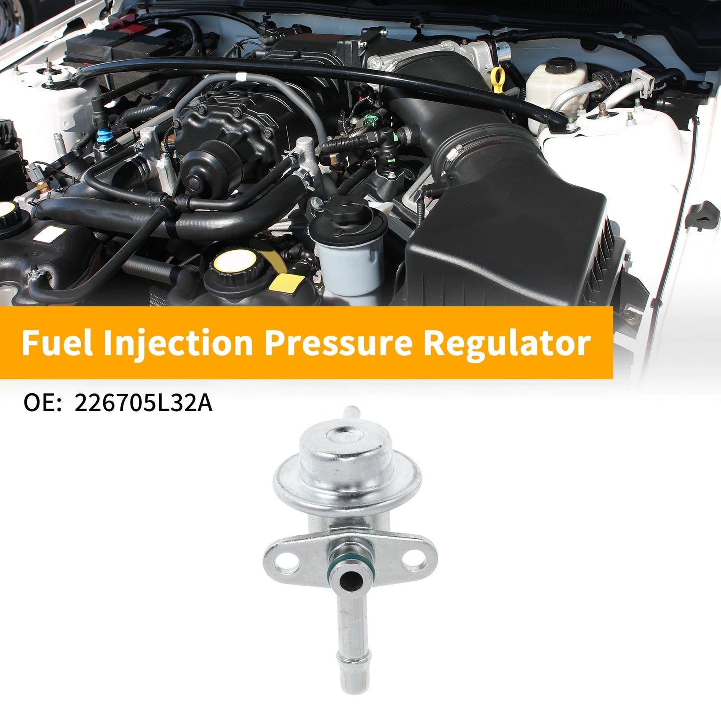 Fuel Pressure Regulator for Nissan Sentra (2001-2006) 1 Pc Metal