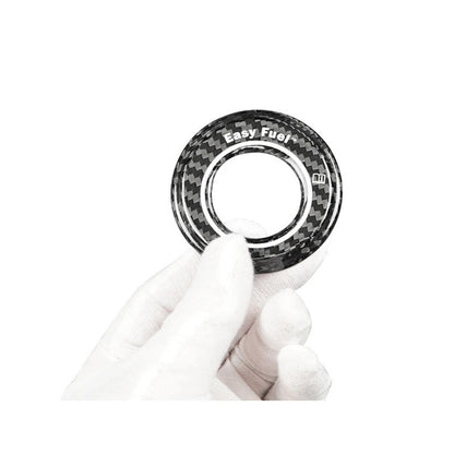 Carbon Fiber Inner Ring Fuel Tank Cap Panel Trim for Ford Mustang 2024
