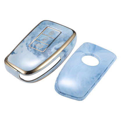 3 x Button Key Fob Cover Case Blue for Lexus IS RX NX200 NX200T (2014-2021)