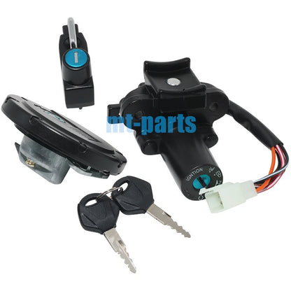 Kawasaki KL110 KSR PRO Ignition Key Switch Fuel Tank Cap Lock Set (2013-2014)