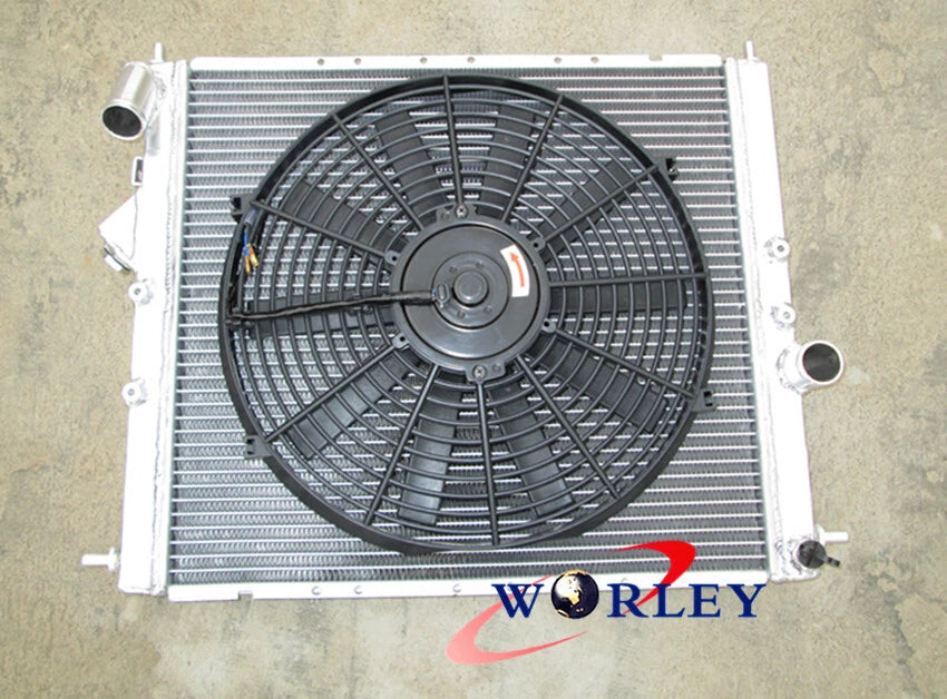 Aluminum Radiator & Fan for Renault Clio 16S/Williams MT 1.8L/2.0L (93-98)