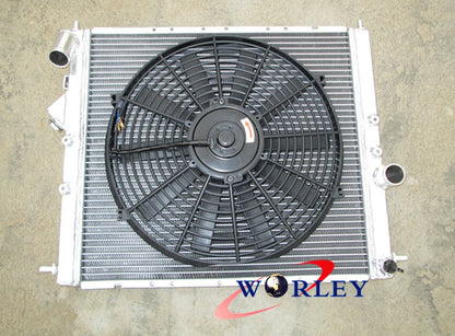 Aluminum Radiator & Fan for Renault Clio 16S/Williams MT 1.8L/2.0L (93-98)