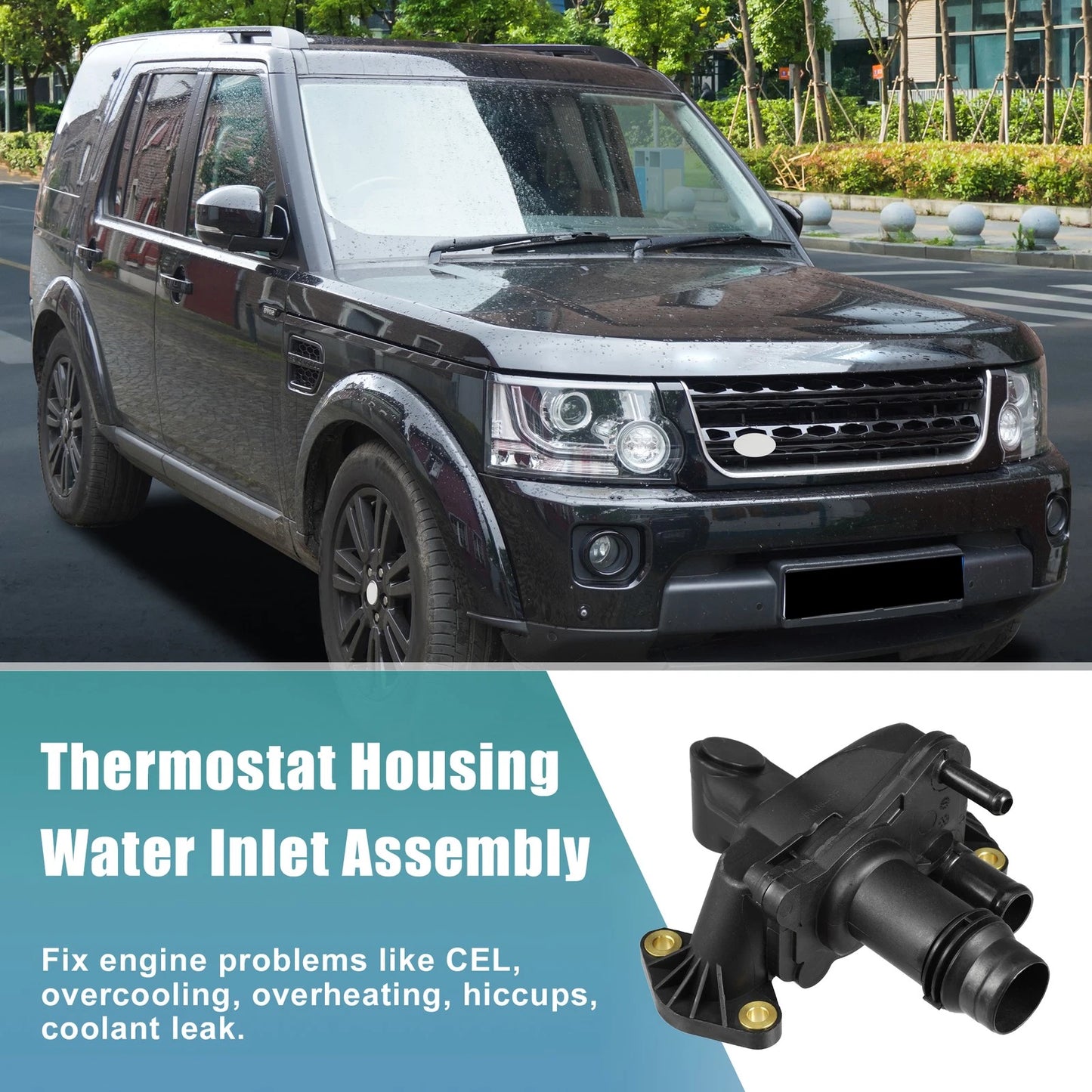 Engine Coolant Thermostat Housing for Land Rover LR3, Range Rover (2005-2009)