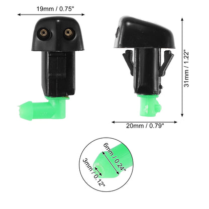 Windshield Wiper Washer Nozzle Spray Jet for Honda Accord  - 4 Pcs