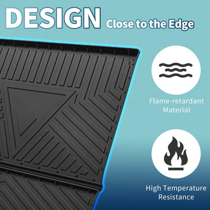Flat Face Cargo Liner Rear Trunk Mat for Ford Edge (2015-2024) 1 Pc