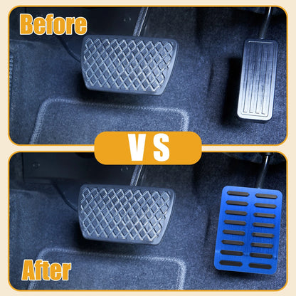 Foot Rest Pedal Cover Pad for Ford F-150 (2015-2023) Black Blue