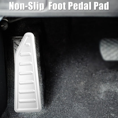 Car Foot Rest Pedal Pad Cover for Jeep Renegade (2015-2020) Silver Tone