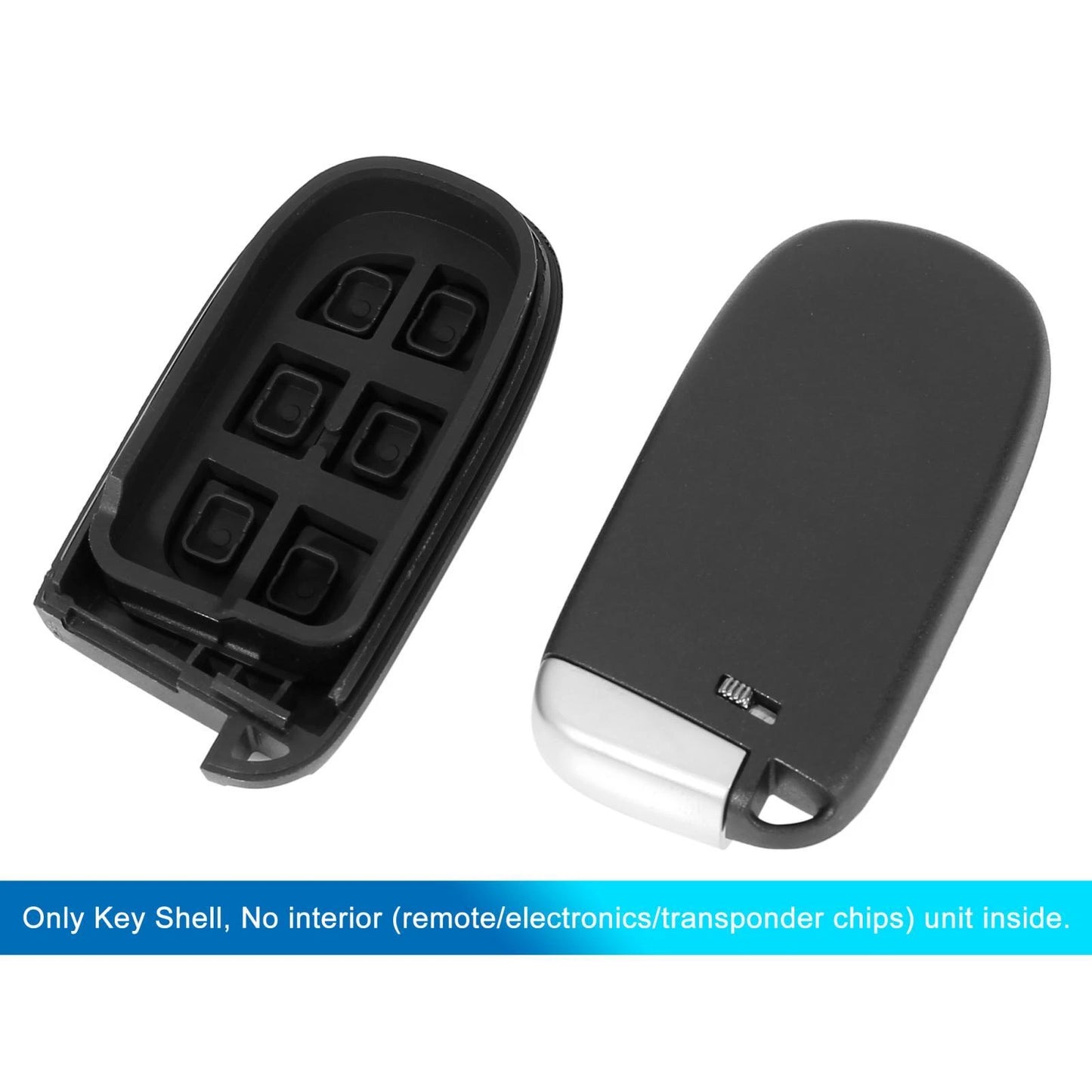 Car Key Shell Case for Jeep Cherokee, Ram 1500, 2500 (2011-2023)