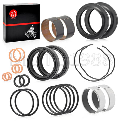 Fork Bushing Dust Oil Seals Kit for Suzuki GSX-R600/750 Bandit 1200 (1999–2007)