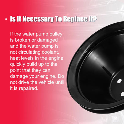 Single-Groove Water Pump Pulley for Chevy SBC Small Block