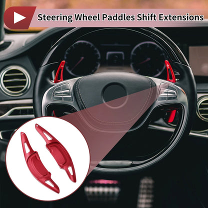 Red Aluminum Alloy Steering Wheel Paddles for Mazda Axela (2020-2021)