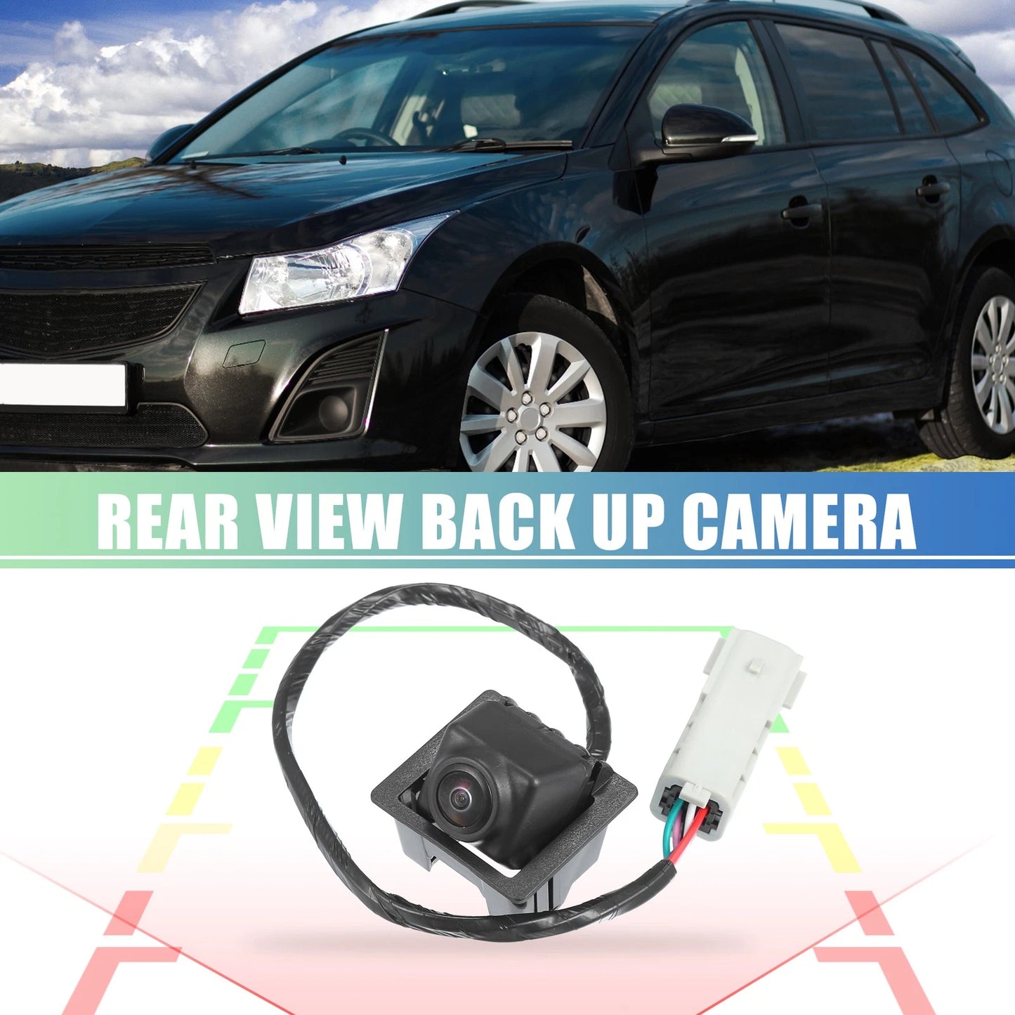 Rear View Backup Camera for GMC Terrain (2010-2017) - Black