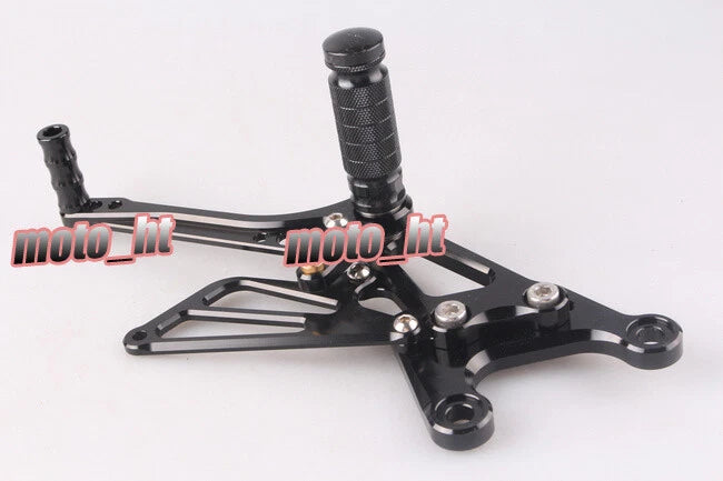 CNC Racing Rearsets Foot Pegs for Kawasaki Ninja ZX6R (2005-2008) Black