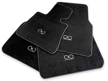 Floor Mats for Rolls Royce Ghost 2010-2019 Black Badge with Fluorescent Logo