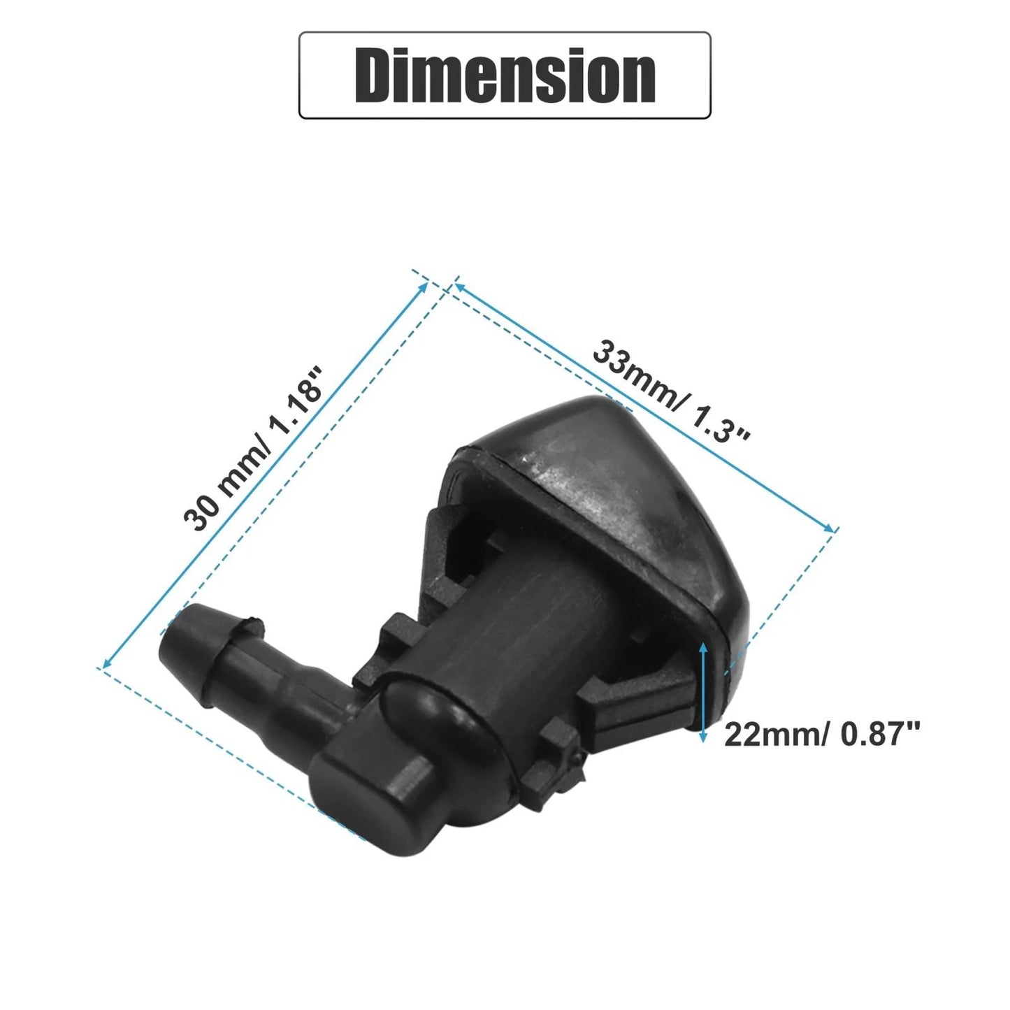 Front Windshield Wiper Nozzles for Ford Focus, Edge, Lincoln