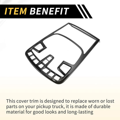 Roof Reading Light Lamp Cover Trim for Ford F-150 (2015-2020) Carbon Fiber