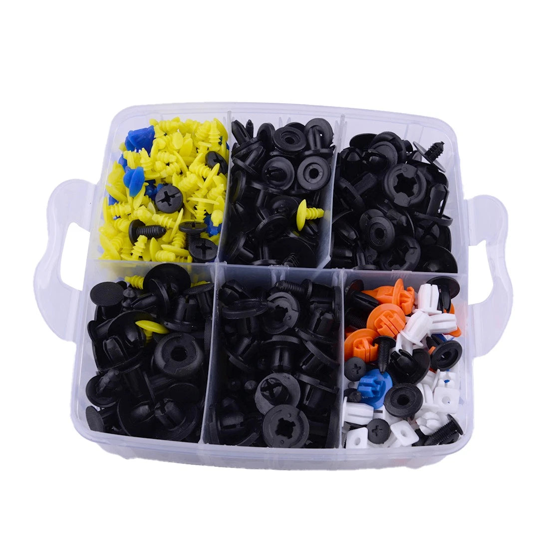 Car Retainer Clip Kit for Auto Fastener Push Trim Pin Rivet Bumper (Fits Various)
