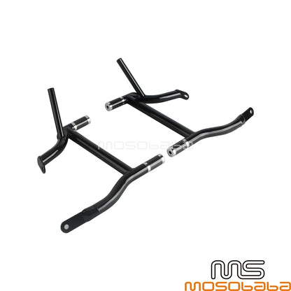 Saddlebags Guard Rails Crash Bar w/4 Tube Sliders for Harley Revival FLH