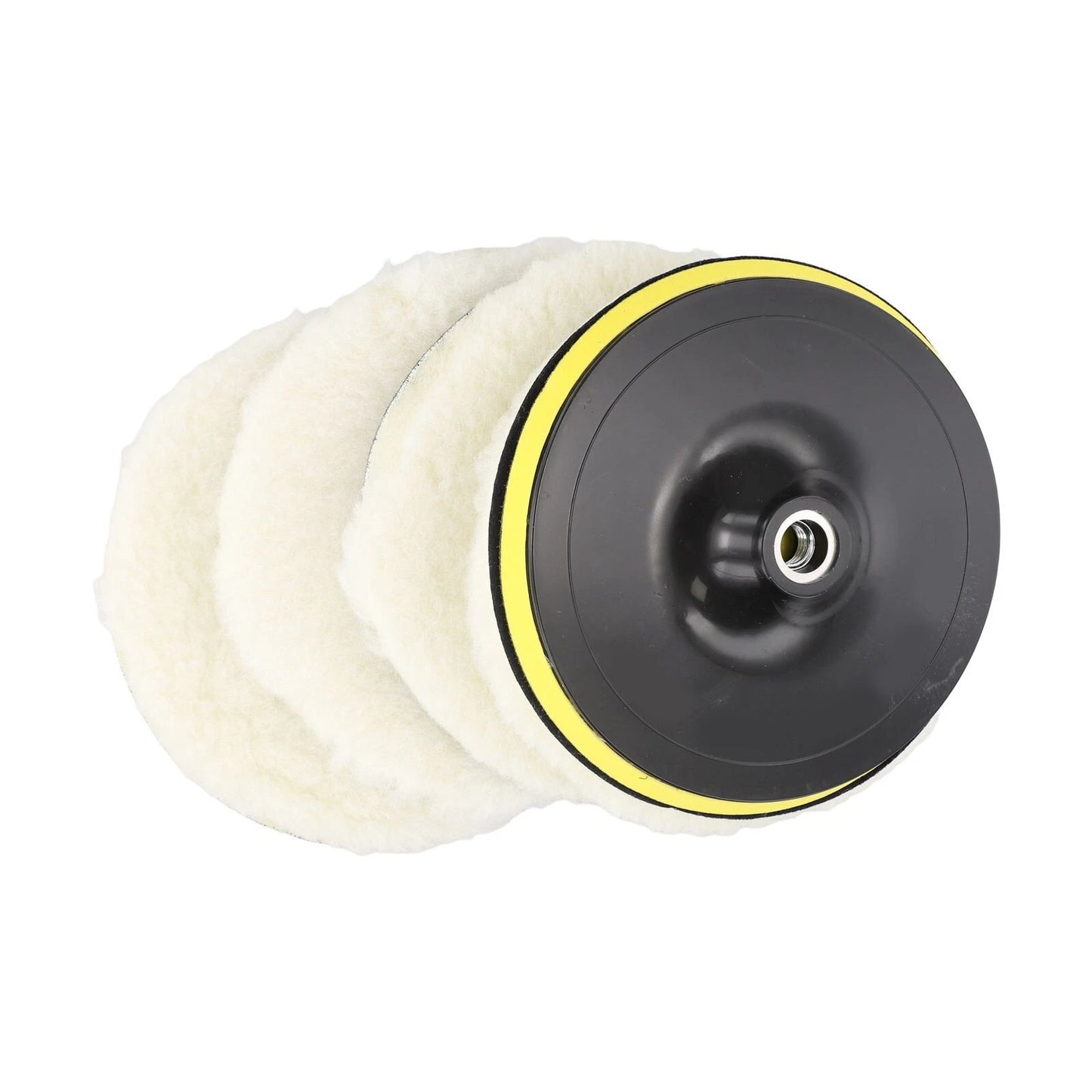 5 x Polishing Wheel Pad With Soft Wool Ball Bonnets Cleaning Tools
