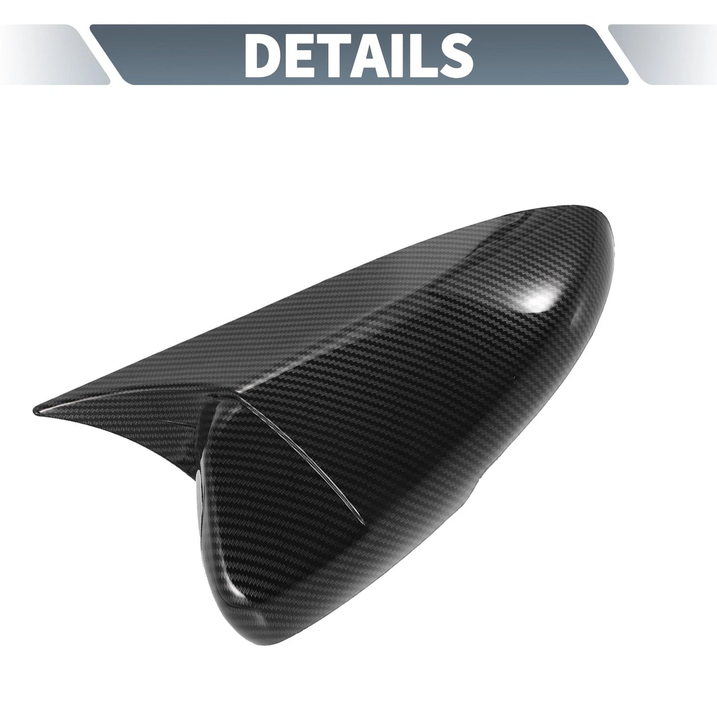Rearview Mirror Cover Overlay Black Carbon Fiber for Honda Accord (2018-2020)