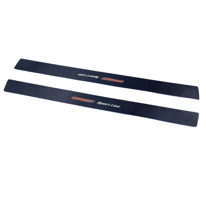 For Maserati GT Dry Real Carbon Fiber Welcome Door Sill Padel Guard Sticker Trim