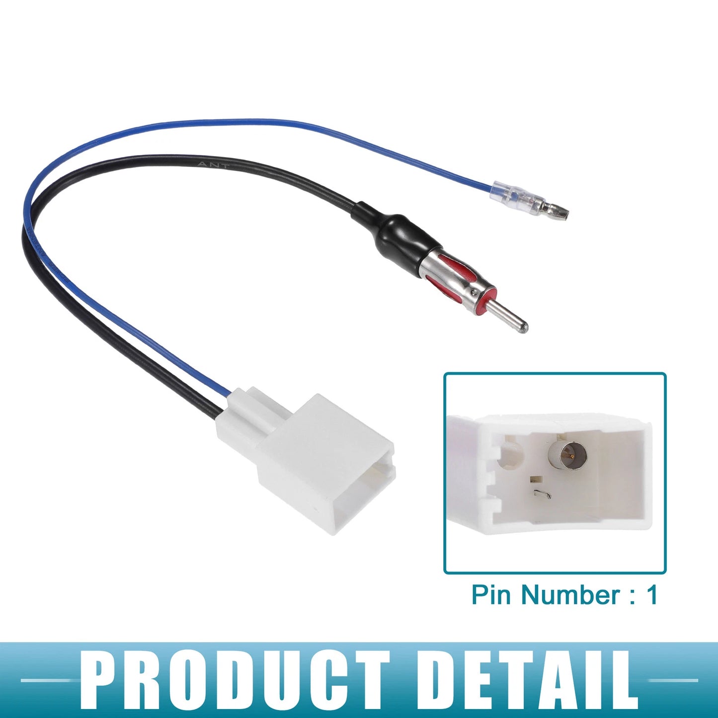 Stereo CD Player Radio Wiring Harness & Antenna Adapter for Toyota (2010-2019)