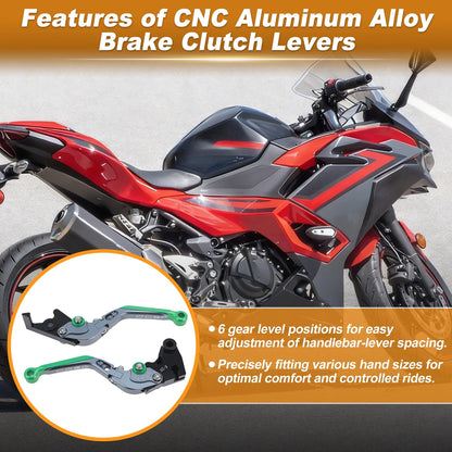 Pair Motorcycle Brake Clutch Levers for Kawasaki NINJA500 Z500SE (2024–2025)