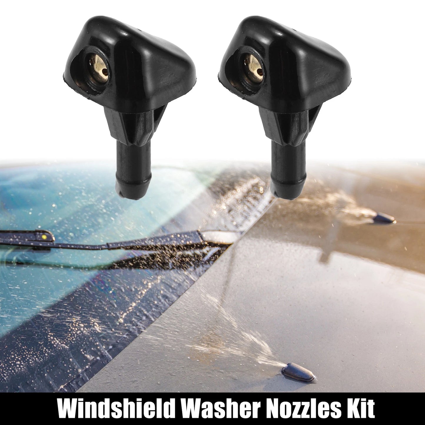 2 x Windshield Wiper Washer Nozzle Spray Jet Plastic for Toyota 4Runner