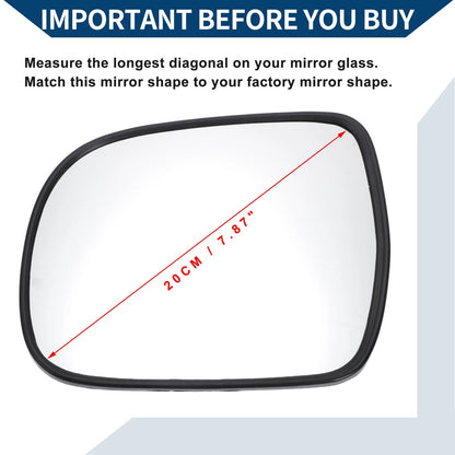 Heated Left Mirror Glass for Lexus RX330 (2006-2009)