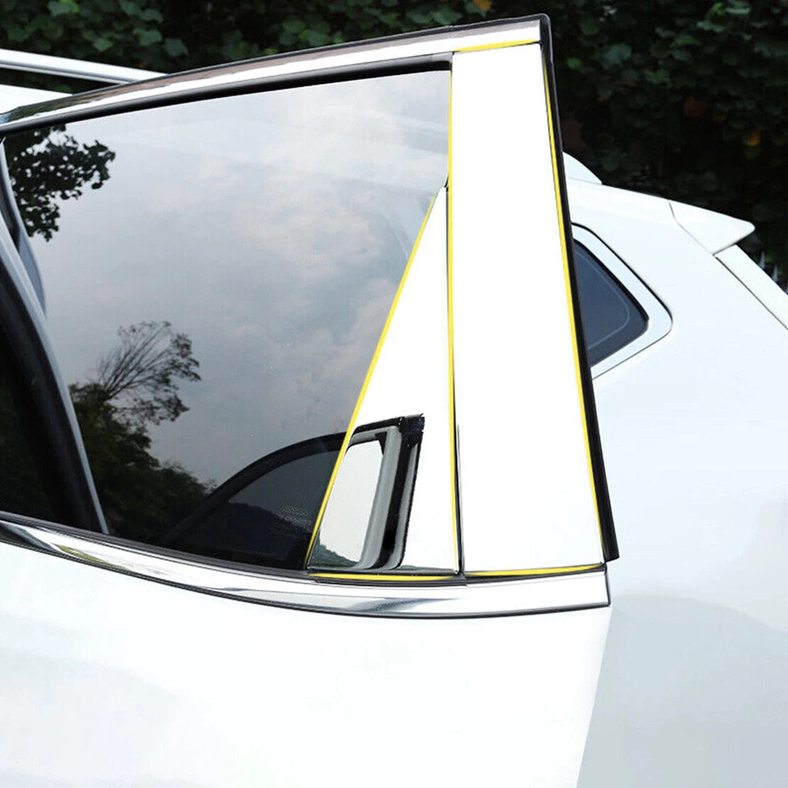 6 x Car Window Pillar Trim Covers for Honda Accord (2008-2012)