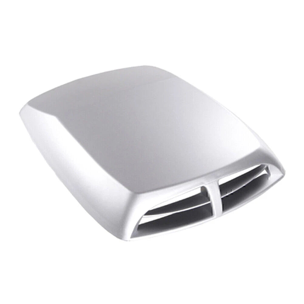 Silver Universal Car Decorative Air Flow Intake Hood Scoop Vent Cover