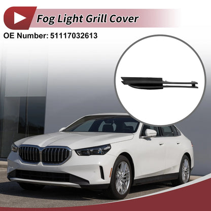 Front Left Fog Light Grill for BMW 320i (2002-2005) - 1 x Black Lens