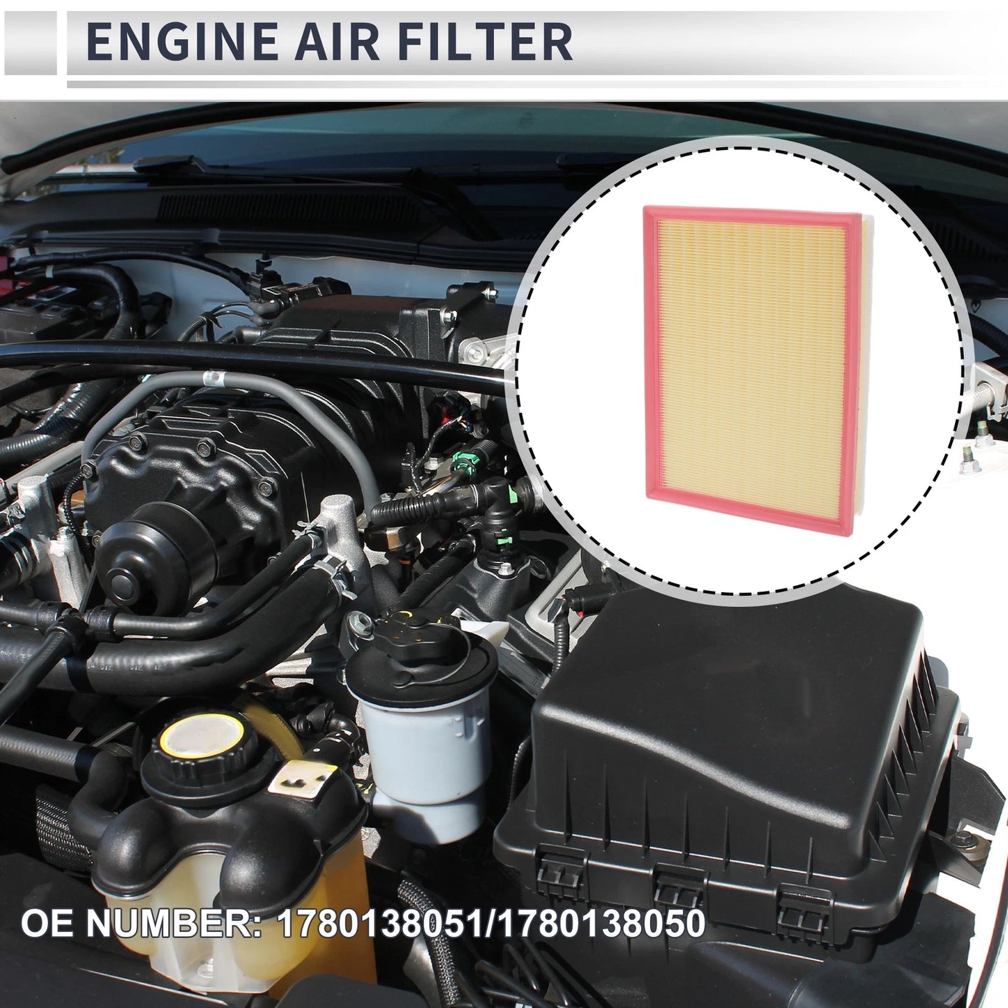 Engine Air Filter for Toyota 4Runner (2010-2024) 1 Pcs
