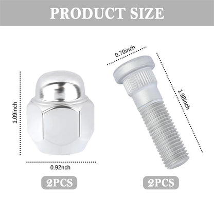 Wheel Stud Bolts for Hyundai Accent Elantra Santa Fe Azera Tiburon Kia Forte Rio