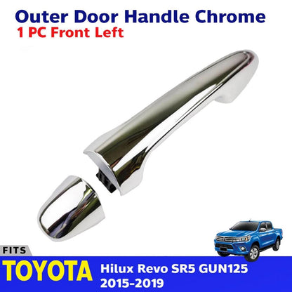 Outer Door Handle Chrome Front Left Fits Toyota Hilux Revo SR5 Pickup 2015-19