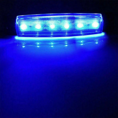Boat Deck Lights 12 Pcs 12V-24VDC 75mm x 20mm x 5mm ABS Housing
