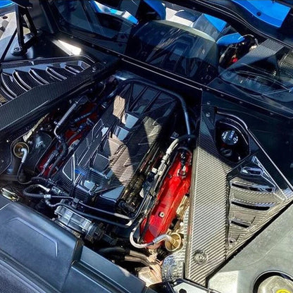2 x Engine Bay Cover Filler Covers for Corvette C8 (2020-2024)