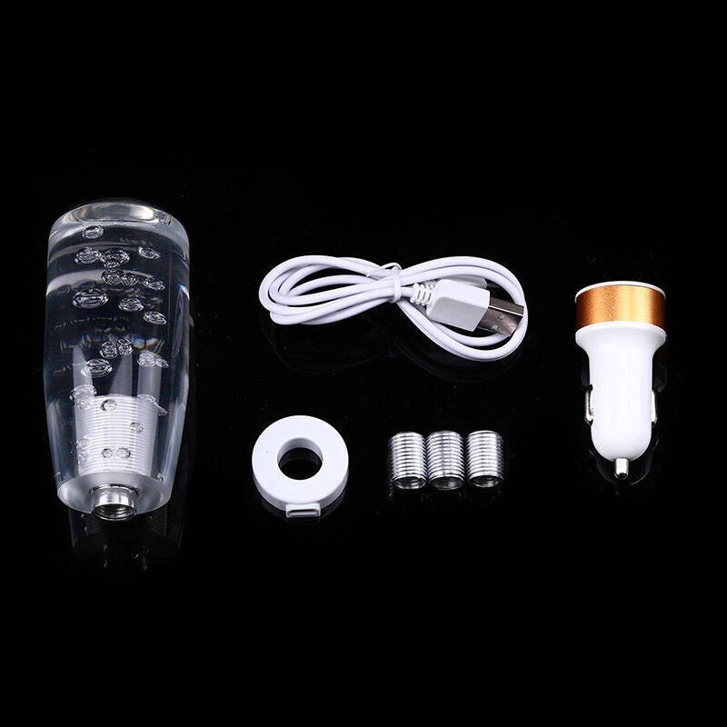 100mm LED Crystal Blue Manual Gear Shift Knob for Car