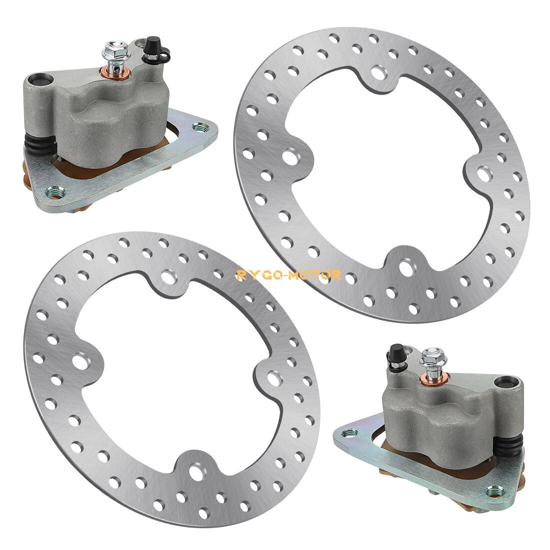 2 x Brake Caliper and Disc Rotor for Polaris RZR 800 EFI (2008–2014)