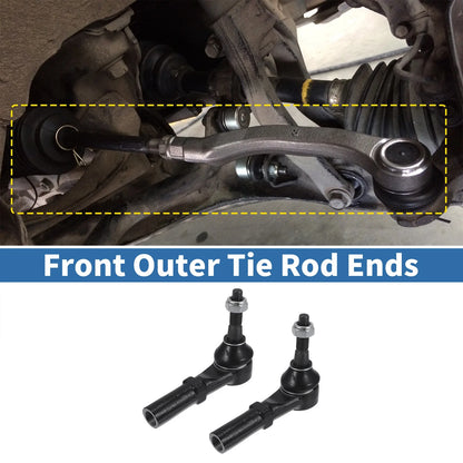 Front Outer Tie Rod End Links for Dodge Ram 1500 / 2500 Drag Link