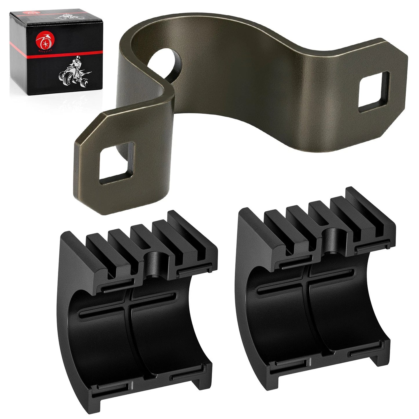 2 x Upper Steering Bushing + Bracket for Polaris Trail Blazer 250/330/400 (1999–2005)