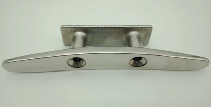 Boat Cleat Low Flat Slim Profile 316 Stainless for Deck/Dock 150mm Polished
